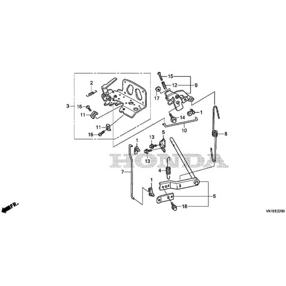 Honda HF2315K2-SBE -  Control Diagram