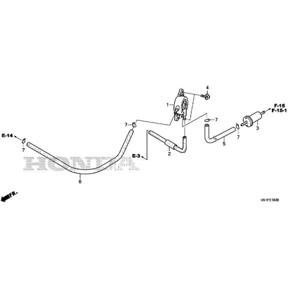 Honda HF2315K3-SBE -  Fuel Pump Diagram