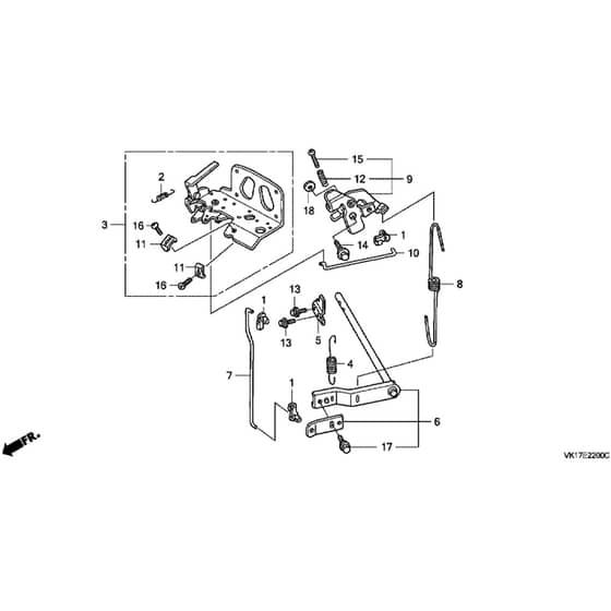 Honda HF2415-SBEA -  Control Diagram