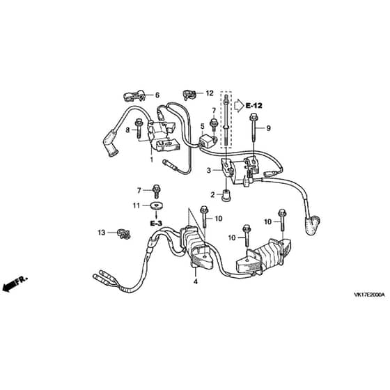 Honda HF2417-HME -  Ignition Coil Diagram