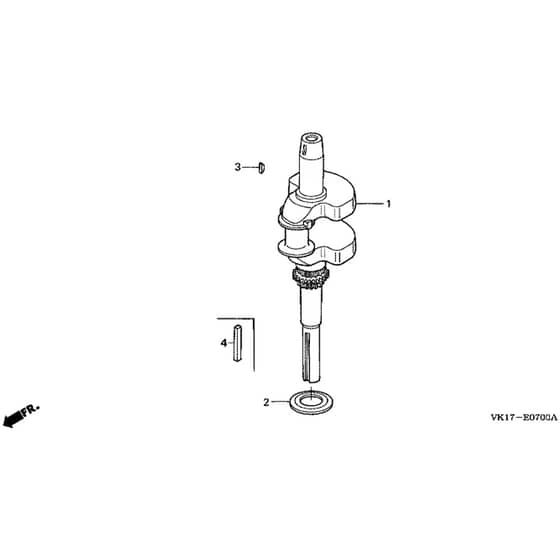 Honda HF2417K2-HTEA -  Crankshaft Diagram