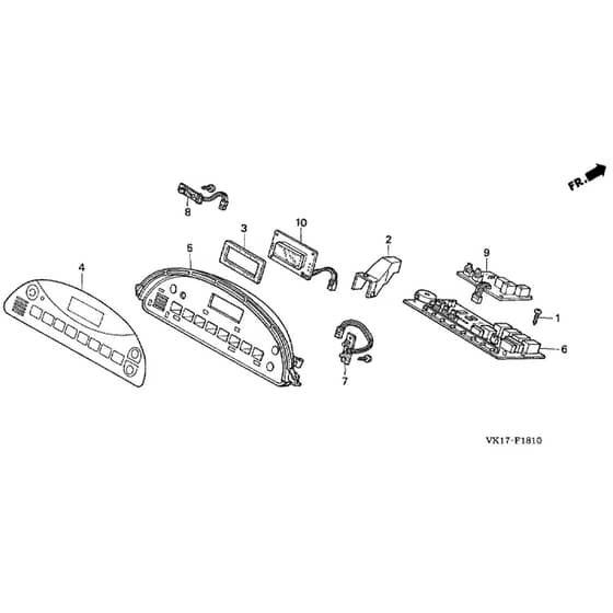 Honda HF2417K2-HTEA -  Meter Diagram