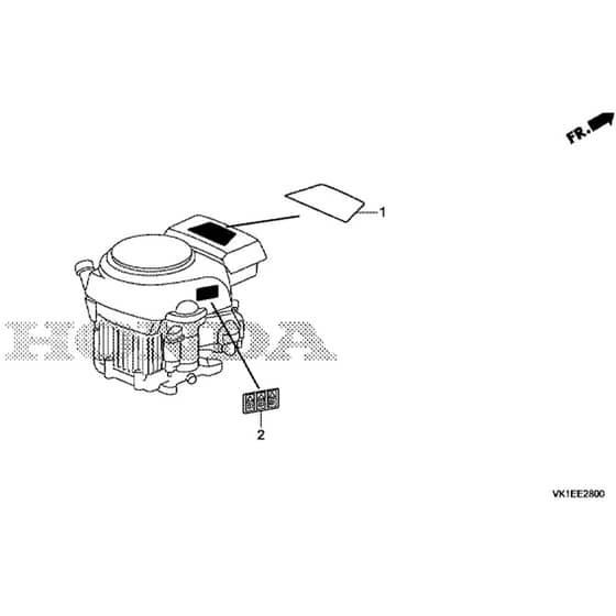 Honda HF2417K3-HTE -  Label Diagram