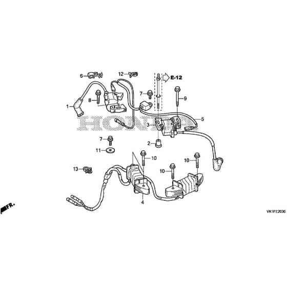 Honda HF2417K4-HBE -  Ignition Coil Diagram