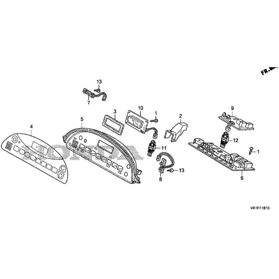 Honda HF2417K4-HTE -  Meter Diagram