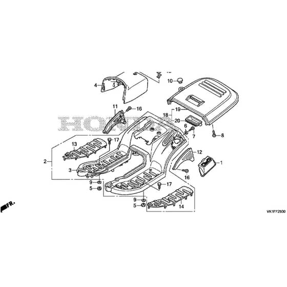 Honda HF2417K4-HTE -  Platform Diagram