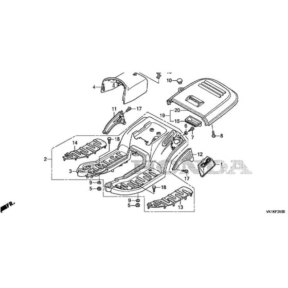 Honda HF2417K5-HBE -  Platform Diagram