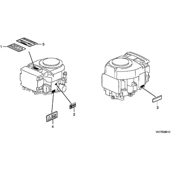 Honda HF2620-HMEA -  Label Diagram