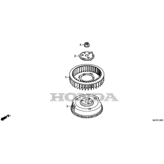 Honda HF2622K1-HTE -  Flywheel Diagram