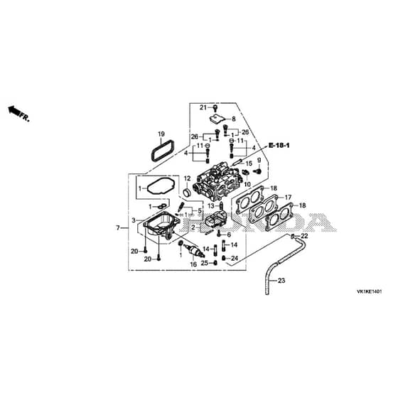 Honda HF2625-HTEH -  Carburettor Diagram