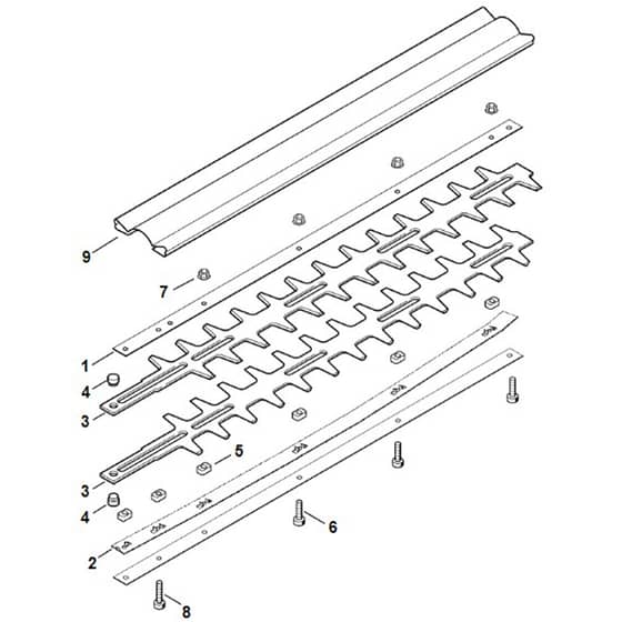 Viking HG300 - Cutter Bar 2 - Parts Diagram