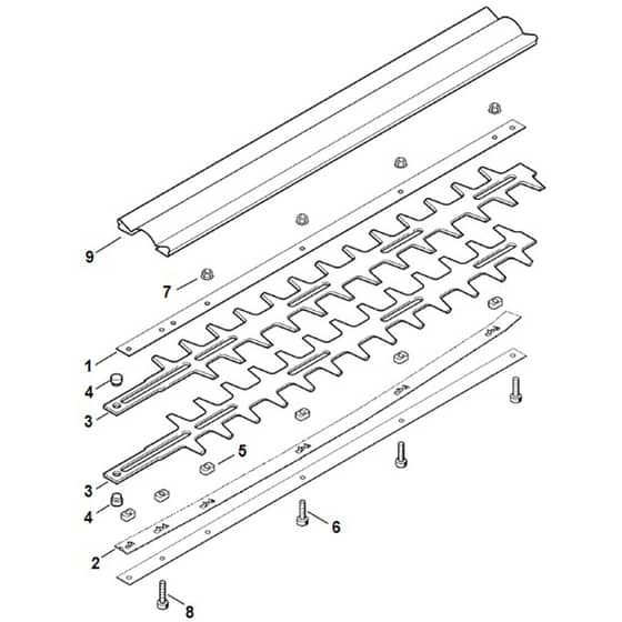 Viking HG900 - Cutter Bar 2 - Parts Diagram