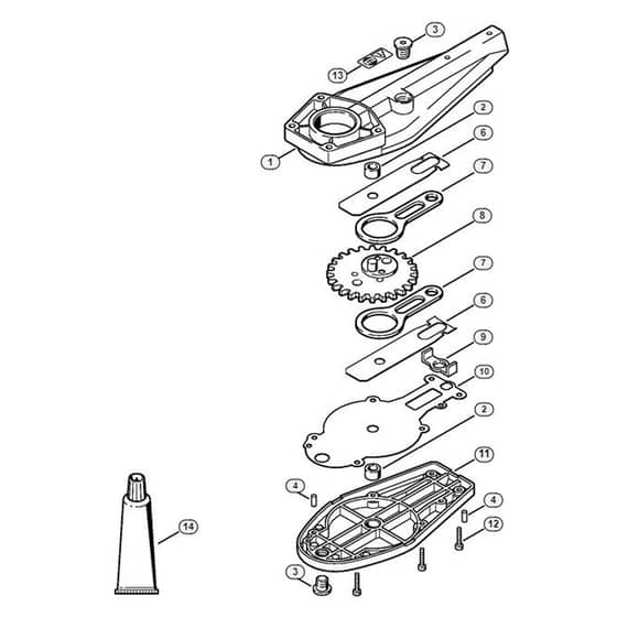 Genuine Stihl HL-KM 0 / G - Blade drive gear 0°, 30°, 0° - 90° (24.2005)