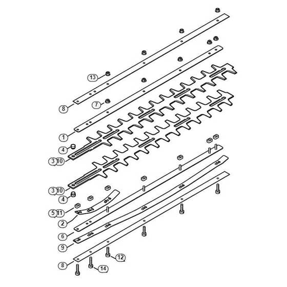 Genuine Stihl HL-KM 0 / H - Blade 0°, 30°, 0° - 90° (24.2005), (46.2000)