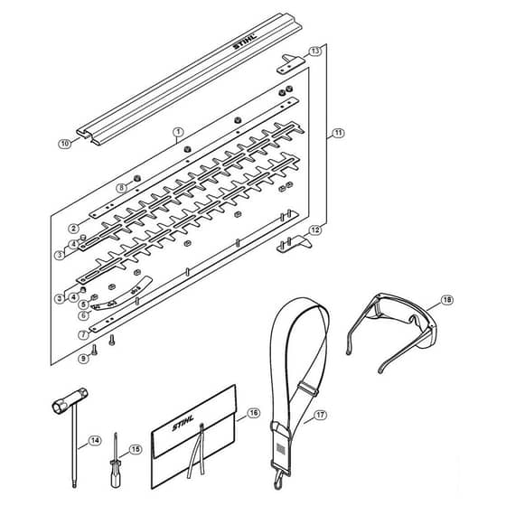 Genuine Stihl HL100 K / U - Blade, Tools