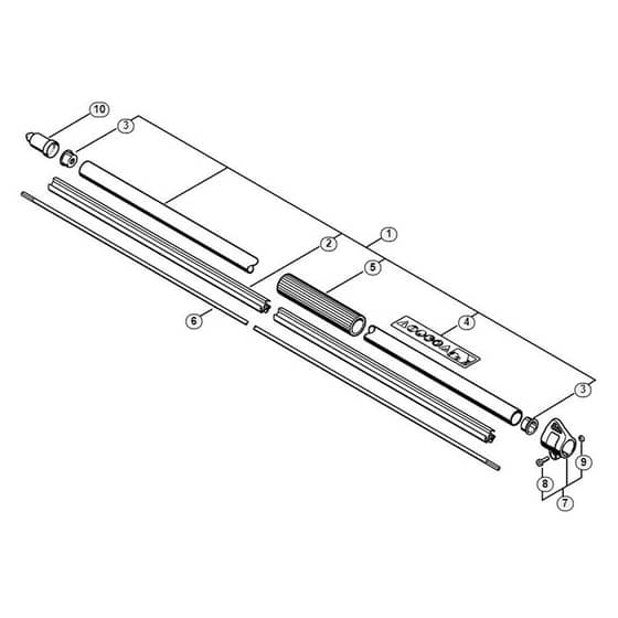 Genuine Stihl HL100 / M - Drive Tube Assembly HL 100