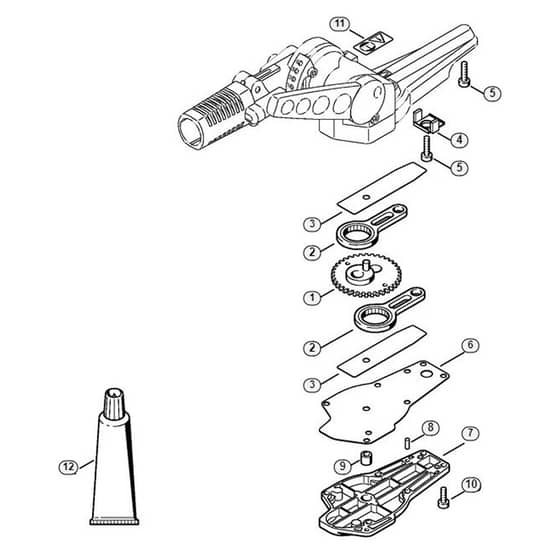 Genuine Stihl HL75 / U - Blade Drive Gear, Adjustable Thru 135°