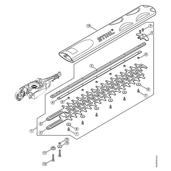 Genuine Stihl HLA65 / F - Cutter bar