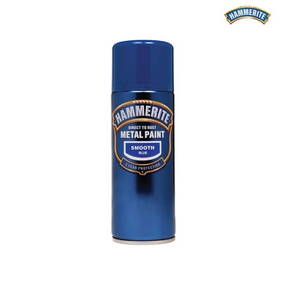 Hammerite Direct to Rust Smooth Finish Aerosol Blue 400ml - 5092970