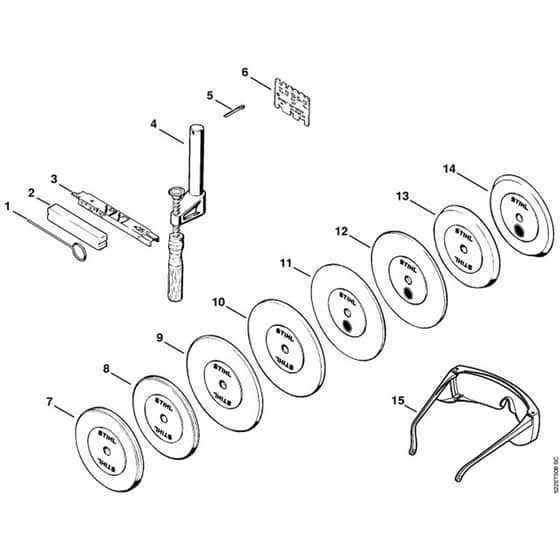 Stihl HOS - Tools, Extras - Parts Diagram