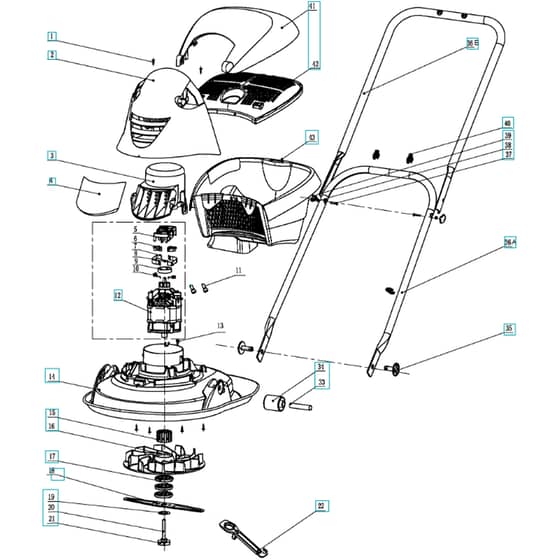 Flymo Hover Vac 270 - 2019-01 - Lawn Mower Assembly (2)