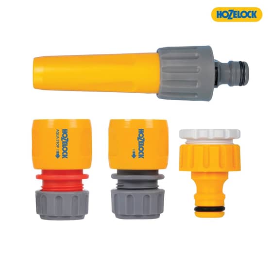 Hozelock 2352 Hose Nozzle & Threaded Tap Starter Set - 2352P0000