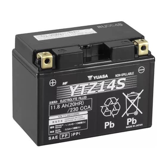 Genuine Honda YTZ14S Battery - 31500-MCR-305