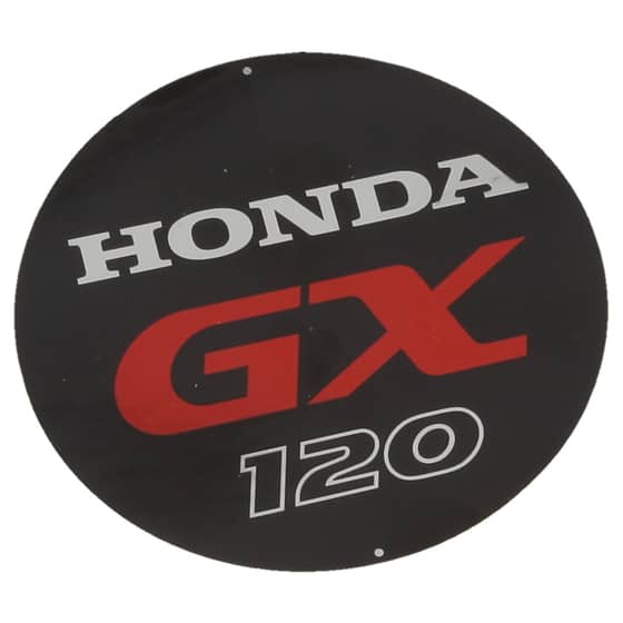 Genuine Honda GX120 Model Plate - 87521-Z4H-000 - ONLY 1 LEFT