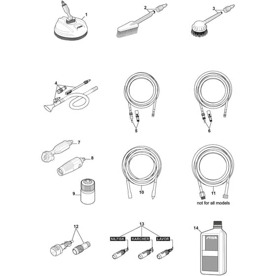 HPS 235 R - 2021-2025 - 2C1351811/UKS - Stiga Pressure Washer Accessories On Request Diagram