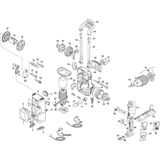 HPS 345 R - 2019-2020 - 2C1452103/ST1 - Stiga Pressure Washer High Pressure Cleaner Diagram