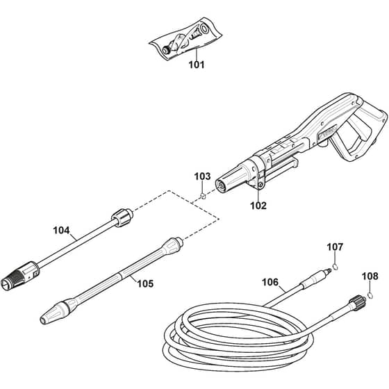 HPS 650 RG - 2018-2025 - 2C1502804/UKS - Stiga Pressure Washer Accessories Diagram