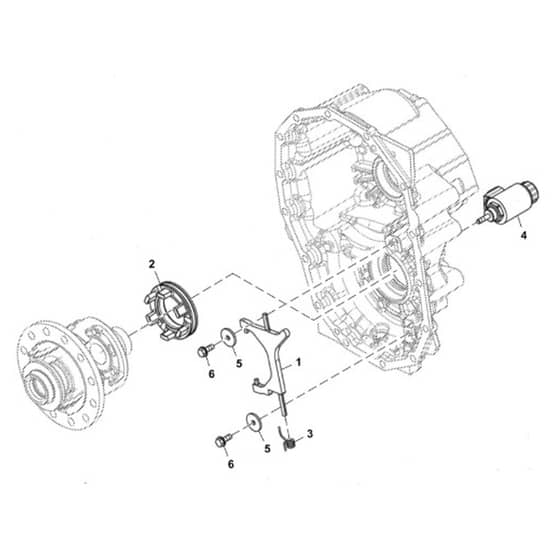 John Deere HPX615E - PC16096 - Differential Lock - ST1002203