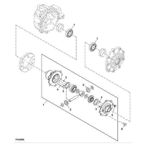 John Deere HPX615E - PC16096 - Differential - ST1002208