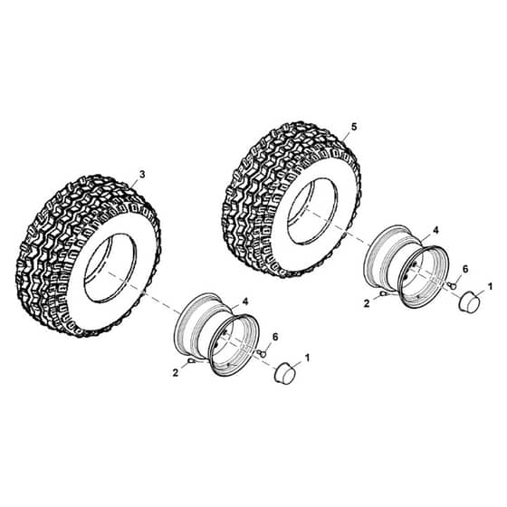 John Deere HPX615E - PC16096 - Wheels - ST1003219