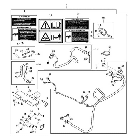 John Deere HPX615E - PC16096 - Winch Receiver - ST1030558