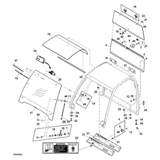 John Deere HPX615E - PC16096 - Deluxe Cab - ST2114068