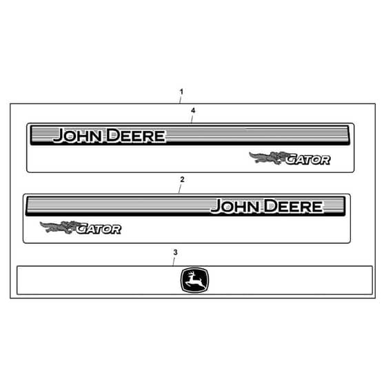 John Deere HPX615E - PC16096 - Labels Kit - ST927152
