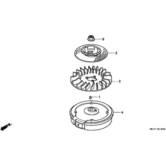 Honda HRB215K3 - SXC/A - MZBA 6372131-6399999 Flywheel Diagram