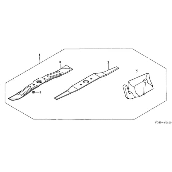Honda HRB425C1 - PDE - MZCF 8100001-8499999 Mulching Kit Diagram