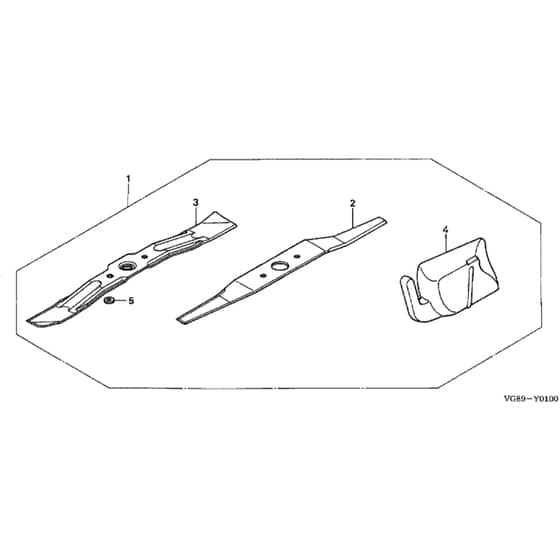 Honda HRB425C1 - PXE - MZCF 8100001-8499999 Mulching Kit Diagram