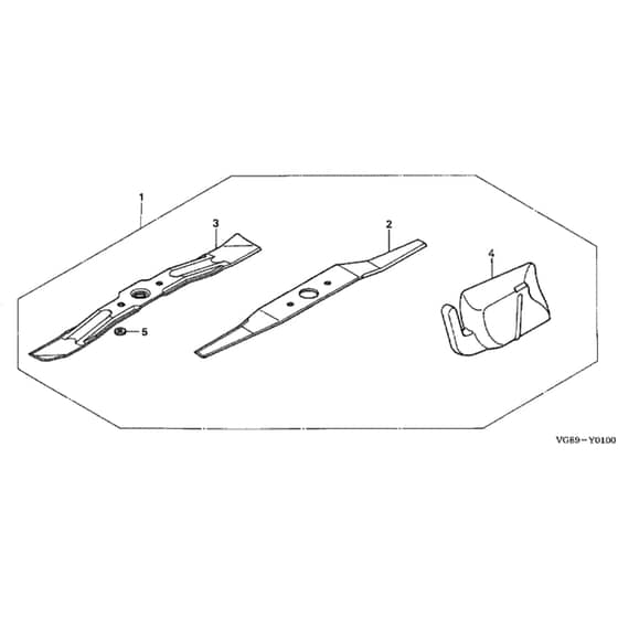 Honda HRB425C1 - SDEE - MZCF 8000001-8499999 Mulching Kit Diagram