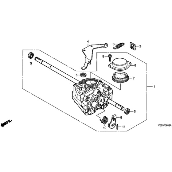 Honda HRB475K1 - SG - MZAZ 8100001-8199999 Transmission (HXE) Diagram