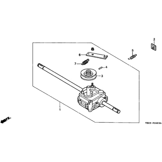 Honda HRB475K1 - SME - MZAZ 8100001-8199999 Transmission Diagram