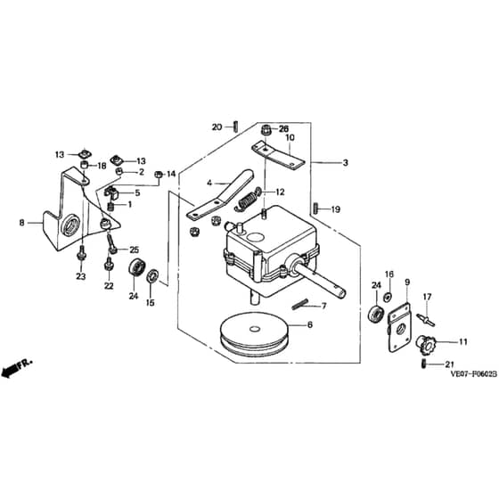 Honda HRB475K2 - QME - MZAZ 8200001-8299999 Transmission Diagram