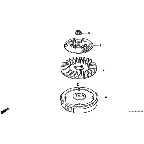 Honda HRB535 - SXS - MZBA 6000001-6099999 Flywheel Diagram