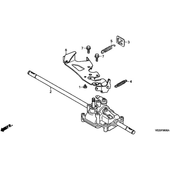 Honda HRB536C - SXE - MZCB 6000001-6099999 Transmission Diagram