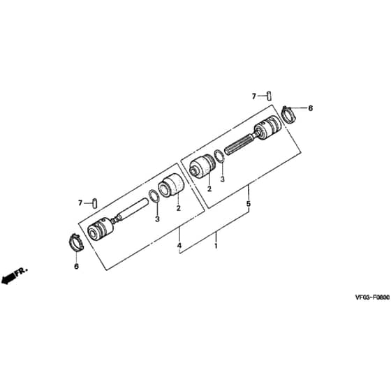 Honda HRD535 - QME - MZBM 8000001-8099999 Joint Diagram