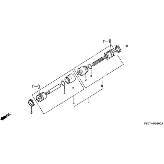 Honda HRD535K2 - QME - MZBM 8200001-9999999 Joint Diagram