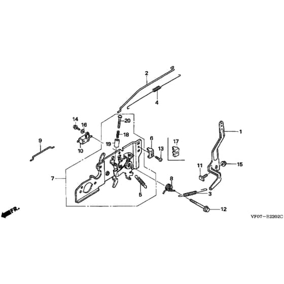 Honda HRD536C3 - HXEE - MAKF 1100001- Control Diagram