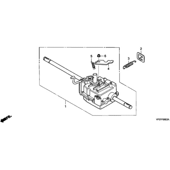 Honda HRD536C3 - TXEE - MAKF 1100001- Transmission Diagram